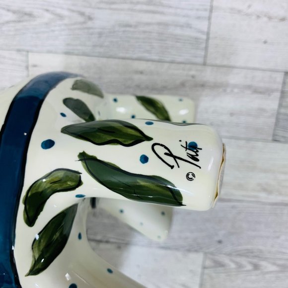 VTG Ganz Kitchy Gardner Bank Cherry Tomato Chair Ottoman Signed Farmhouse Decor - Picture 11 of 16